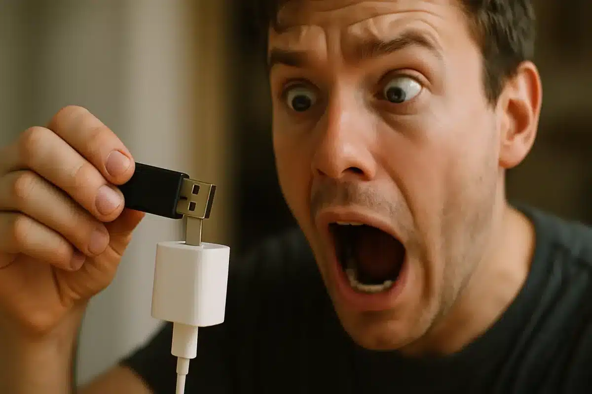 Ce qui se passe vraiment quand on branche une clé USB sur un chargeur
